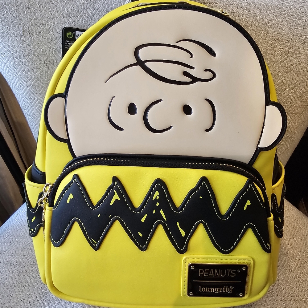 Loungefly Peanuts Charlie Brown  Mini Backpack NWT